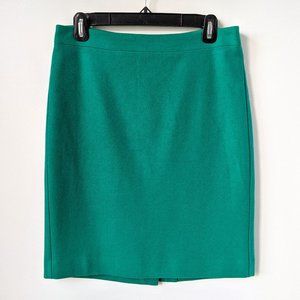 NWOT J Crew Factory Teal Pencil Skirt in Double-Serge Wool